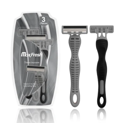 Wholesale Private Label Triple Blade Disposable Safety Shaving Razor for Man